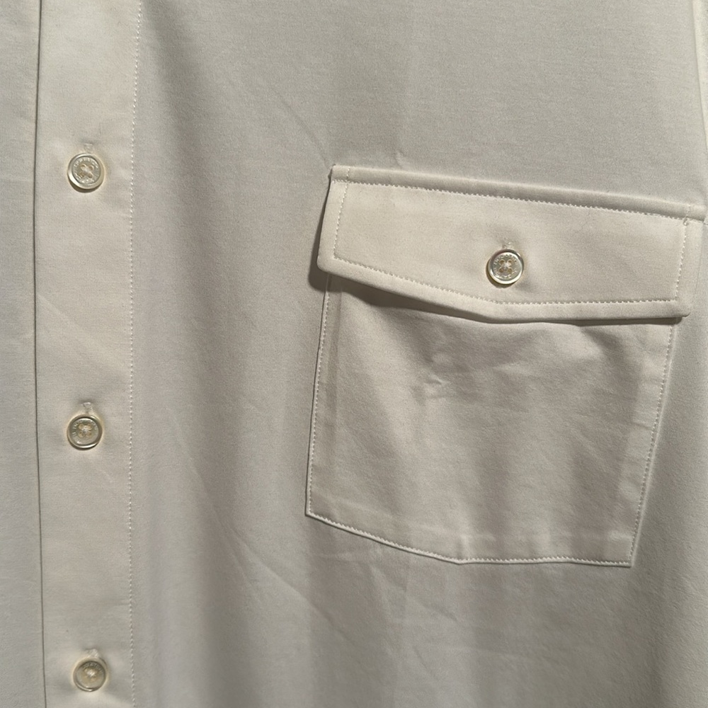 Bugatchi Peter Solid Ooohcotton Short Sleeve Shir… - image 3